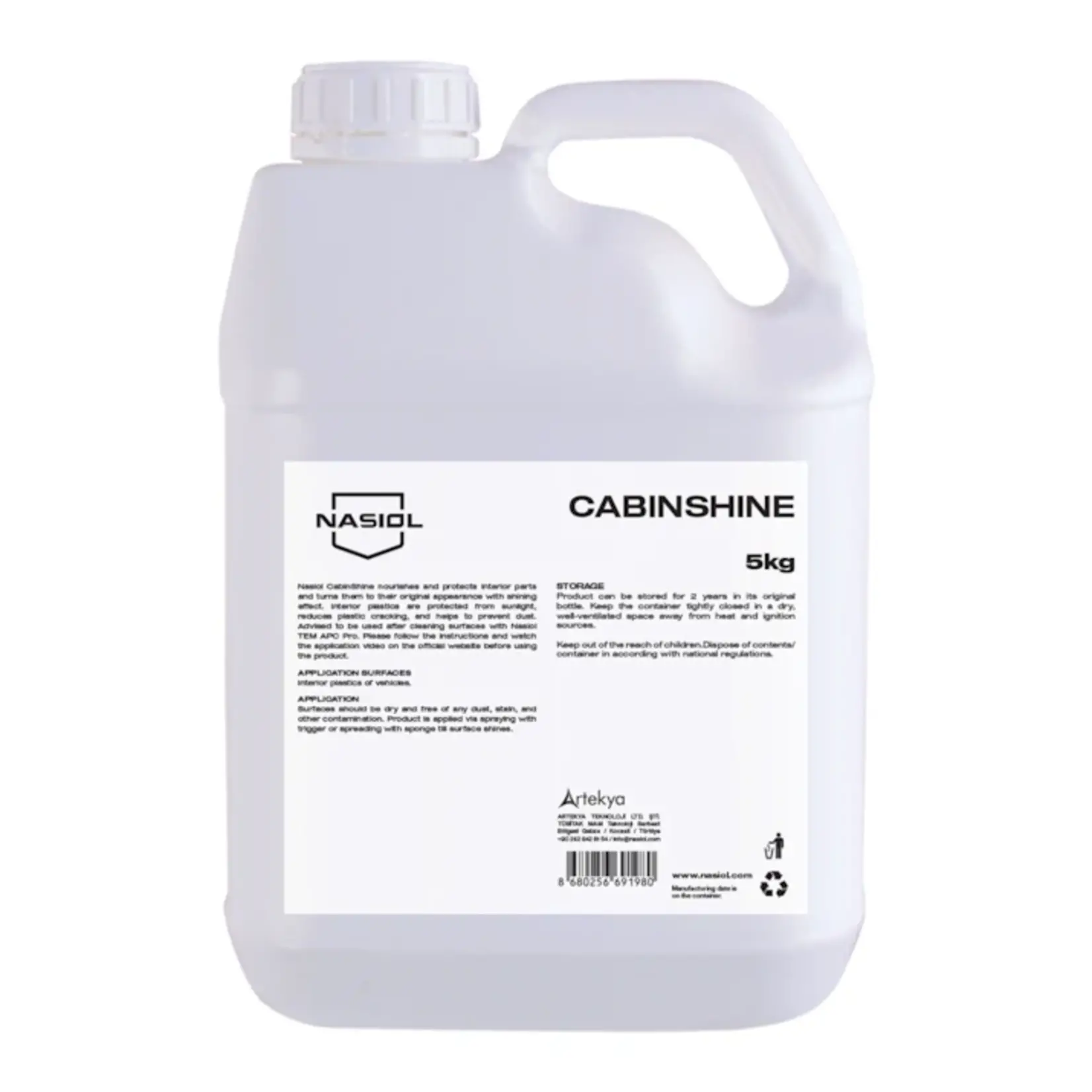 Nasiol Nasiol Cabin Shine Trim and Plastic Restorer 5L