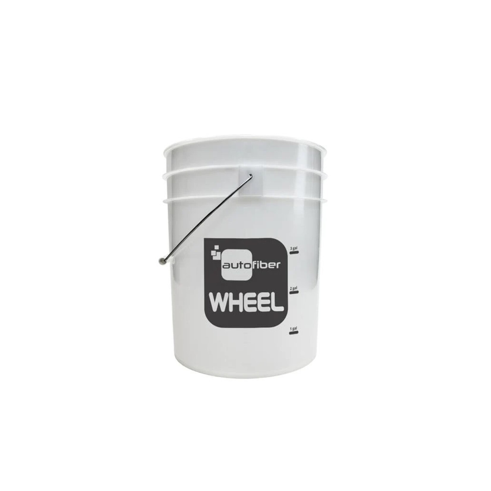 AutoFiber Autofiber  [WHEEL BUCKET] 5 Gallon Clear with Gallon Markers