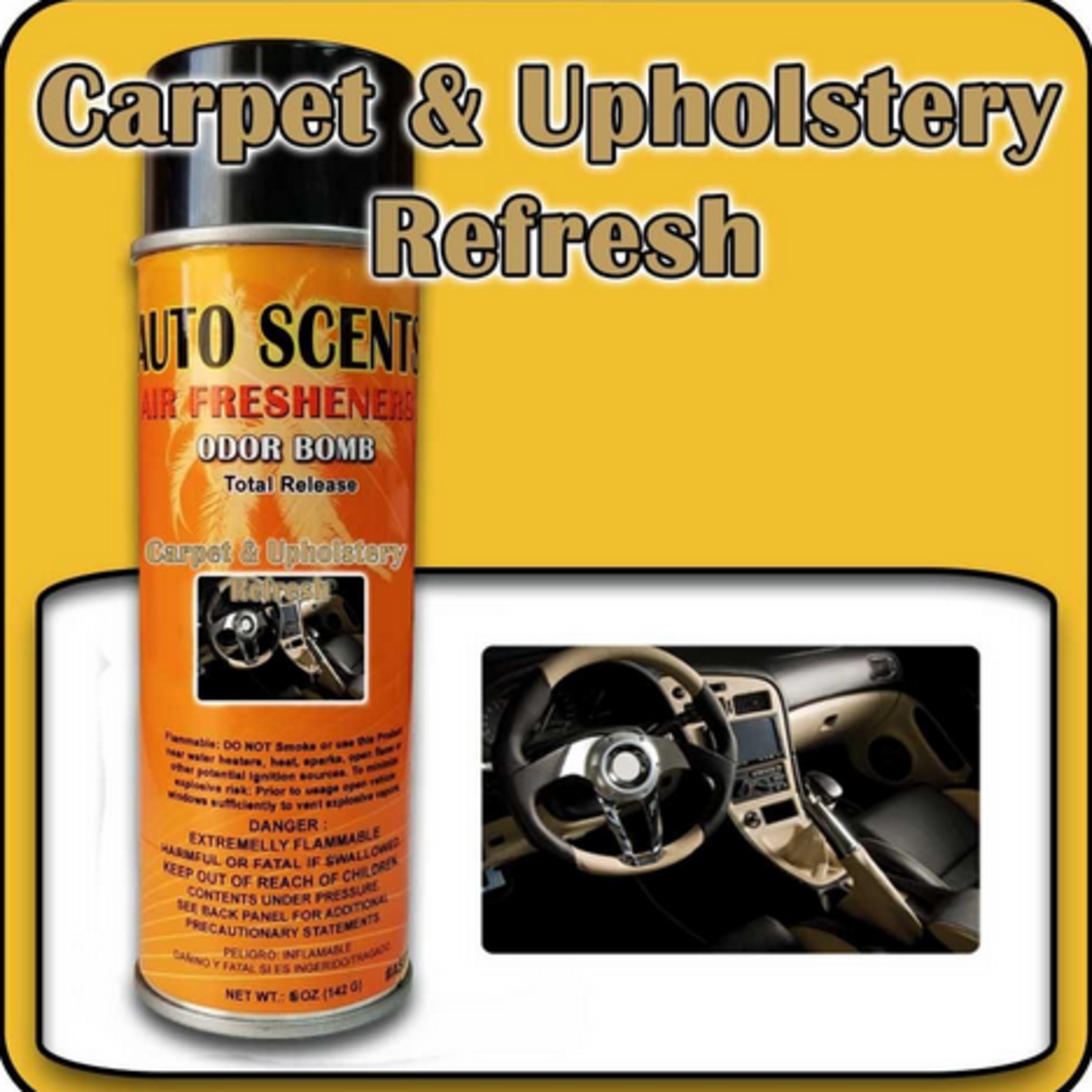 Auto Scents Auto Scents Carpet & Upholstery Refresh Odor Bomb