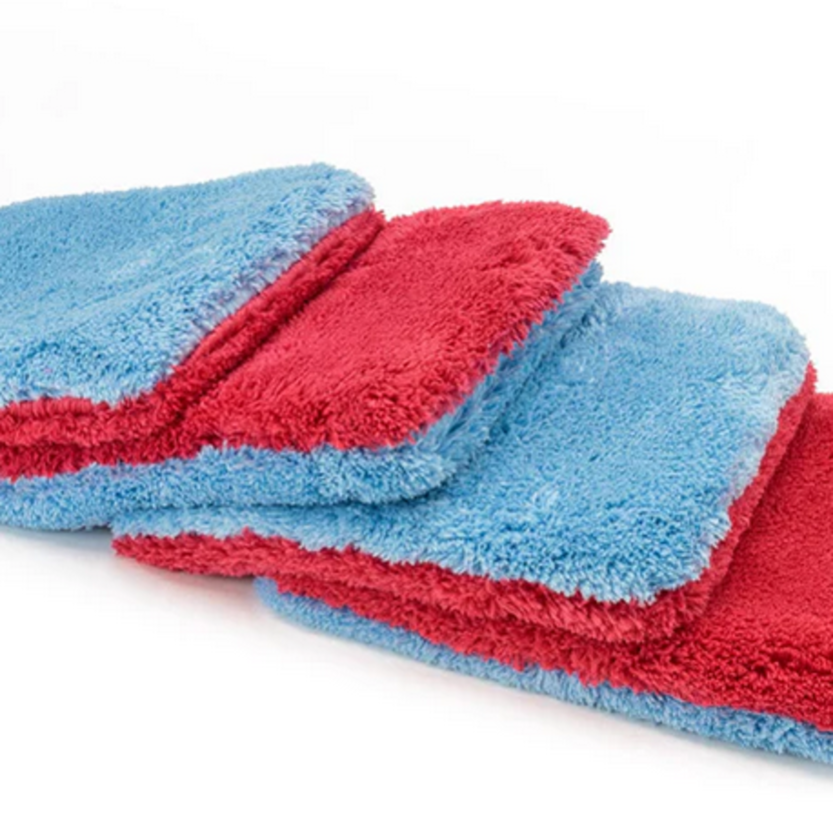 AutoFiber AutoFiber -[Flat Out] Microfiber Wash Pad (9"x8") Blue/Red - 4 pack