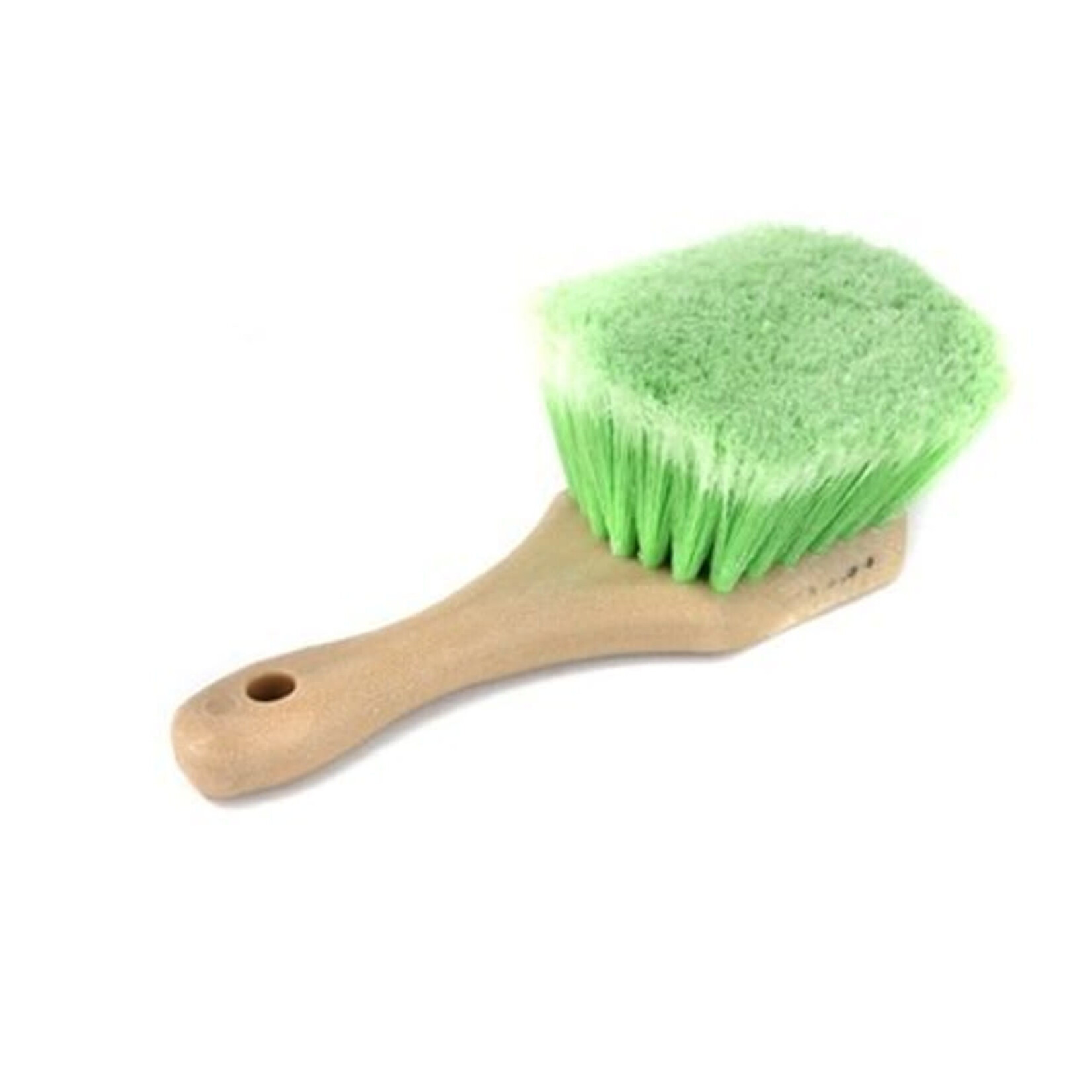 Short Green/Gray Wheel and Tire Brush