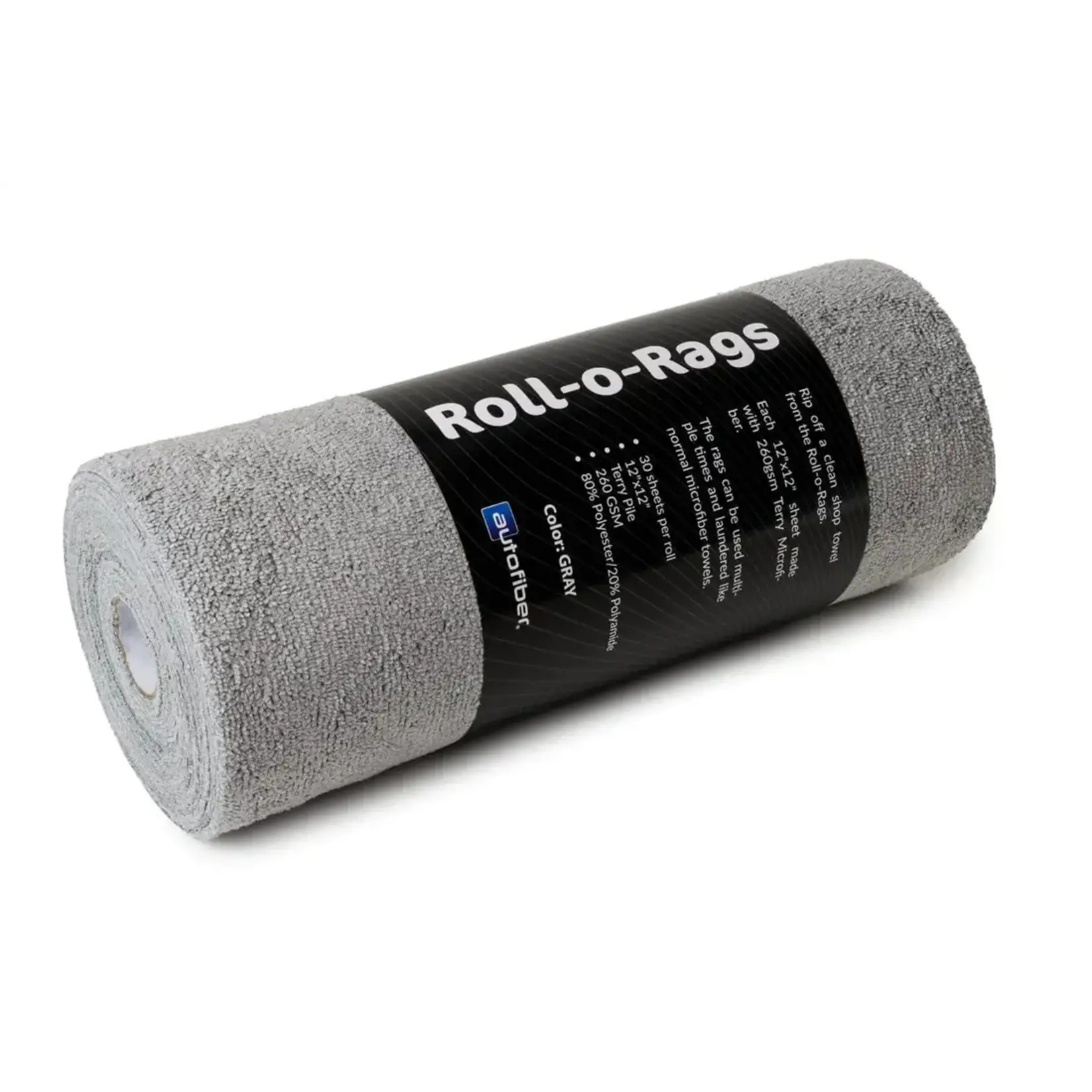 AutoFiber Autofiber Roll-o-Rags (12x12) Gray