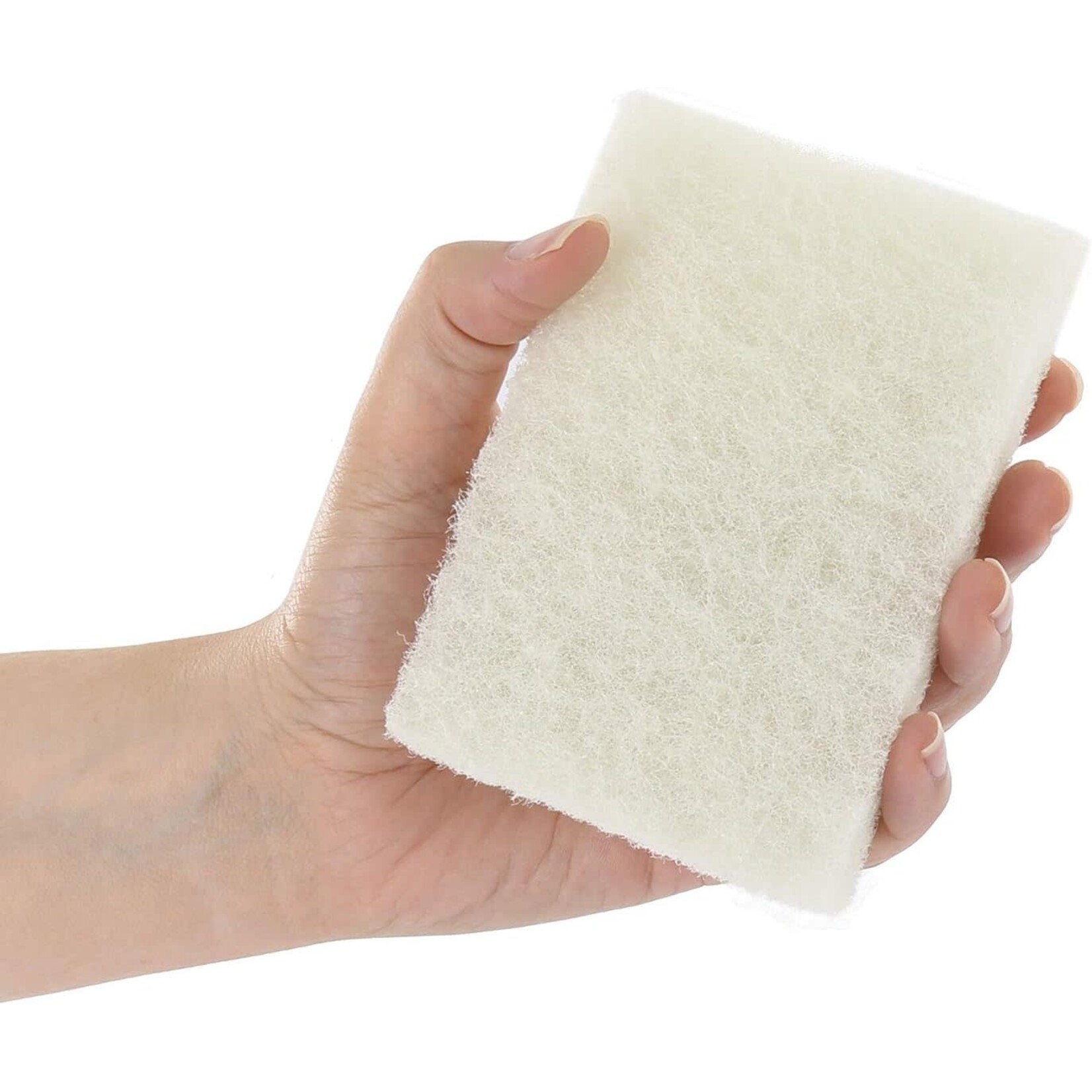 White 3.5" x 5" Fine Scouring Pads
