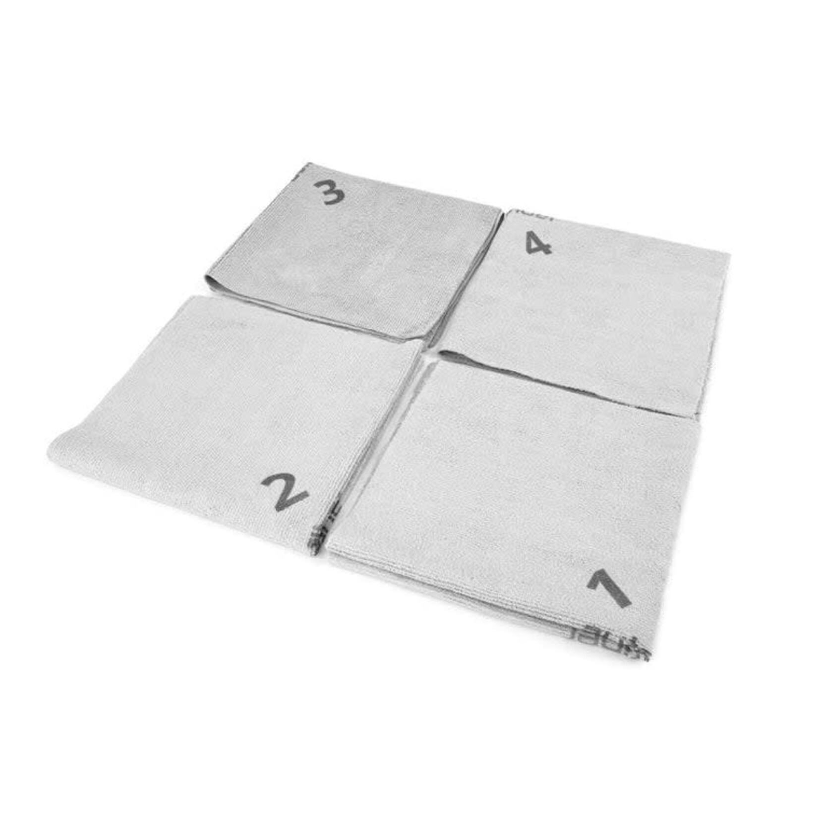 AutoFiber Autofiber [Quadrant Wipe] Microfiber Coating Leveling Towel 10PK (Gray)