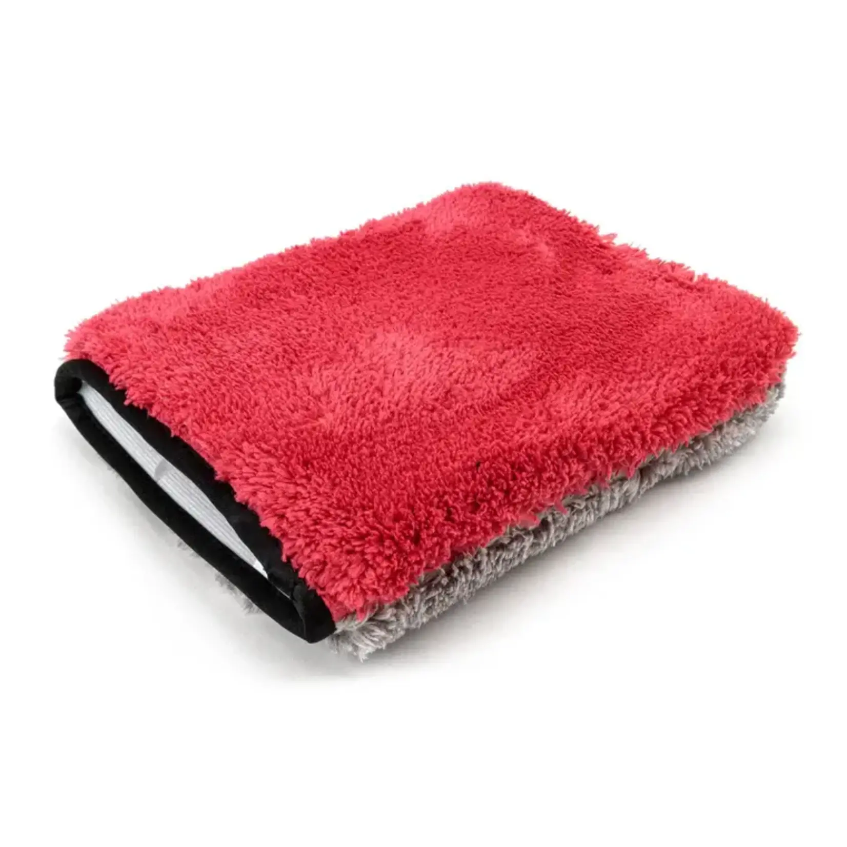 AutoFiber Autofiber [Zero Cuff] Soft Plush Microfiber Car Wash Mitt (Red/Gray)