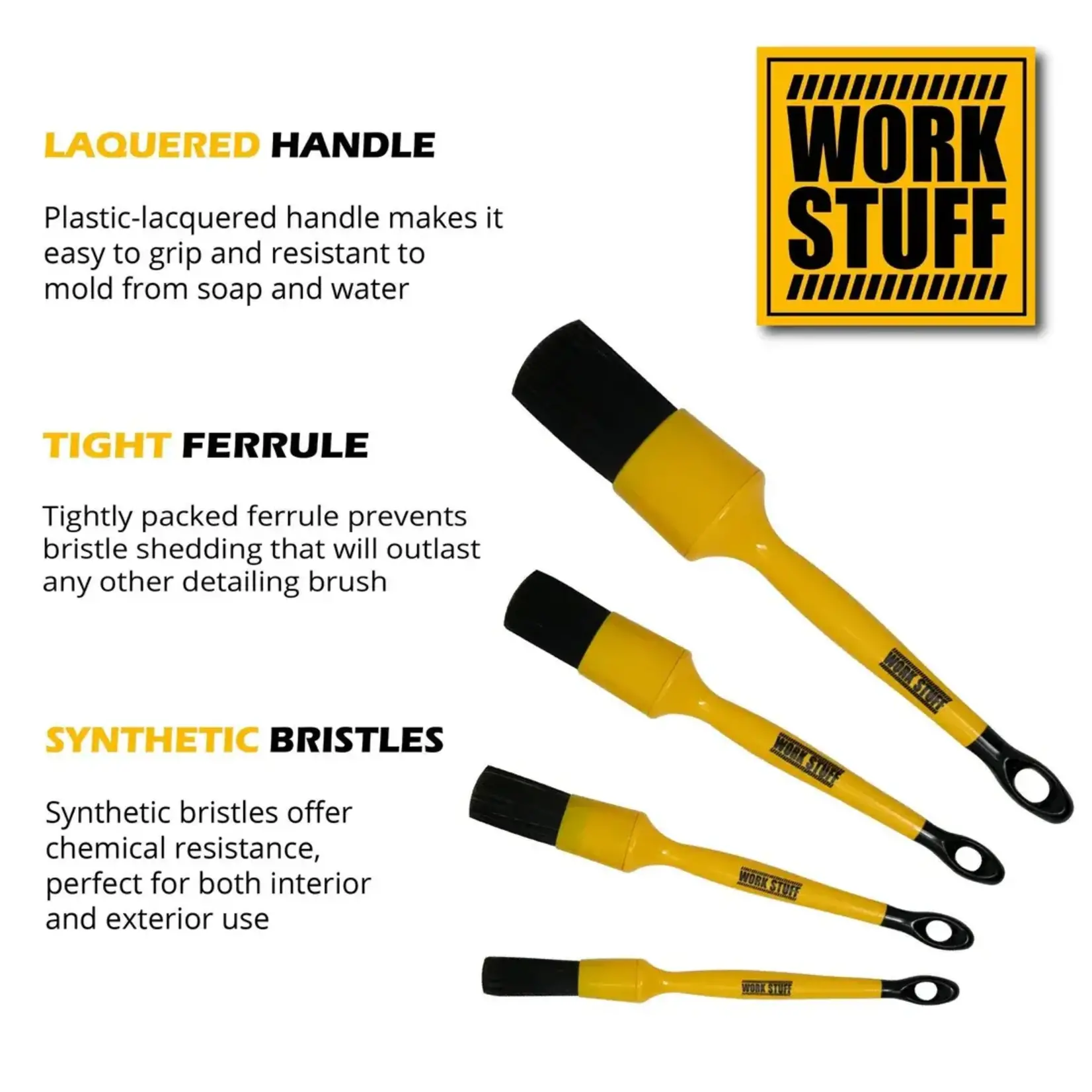 Work Stuff Work Stuff Detailing Brush Black 24mm