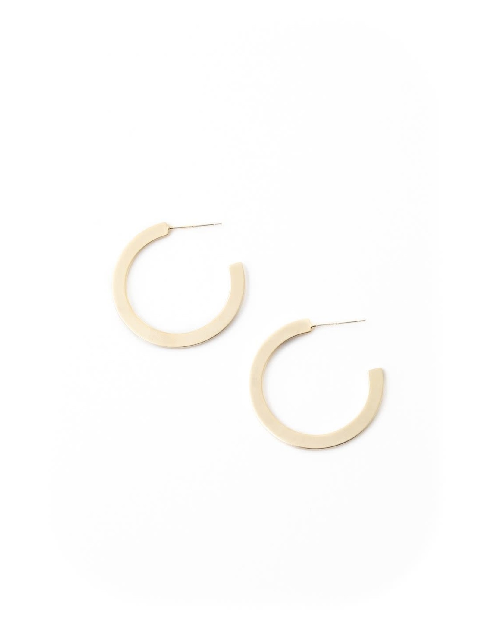 Lover's Tempo Gloria Lrg Hoop Earrings - Gold