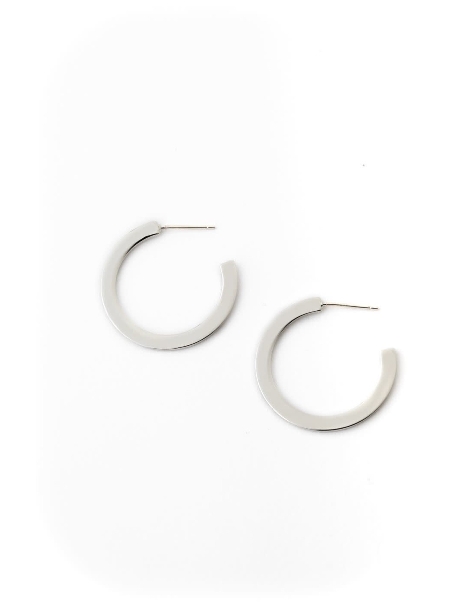 Lover's Tempo Gloria Lrg Hoop Earrings - Silver