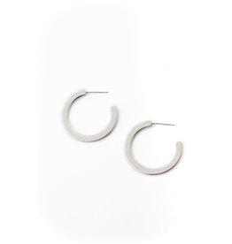 Lover's Tempo Gloria Lrg Hoop Earrings - Silver