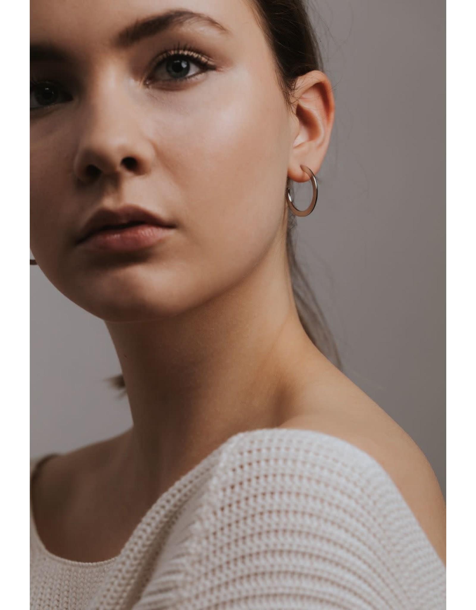 Lover's Tempo Gloria Lrg Hoop Earrings - Silver