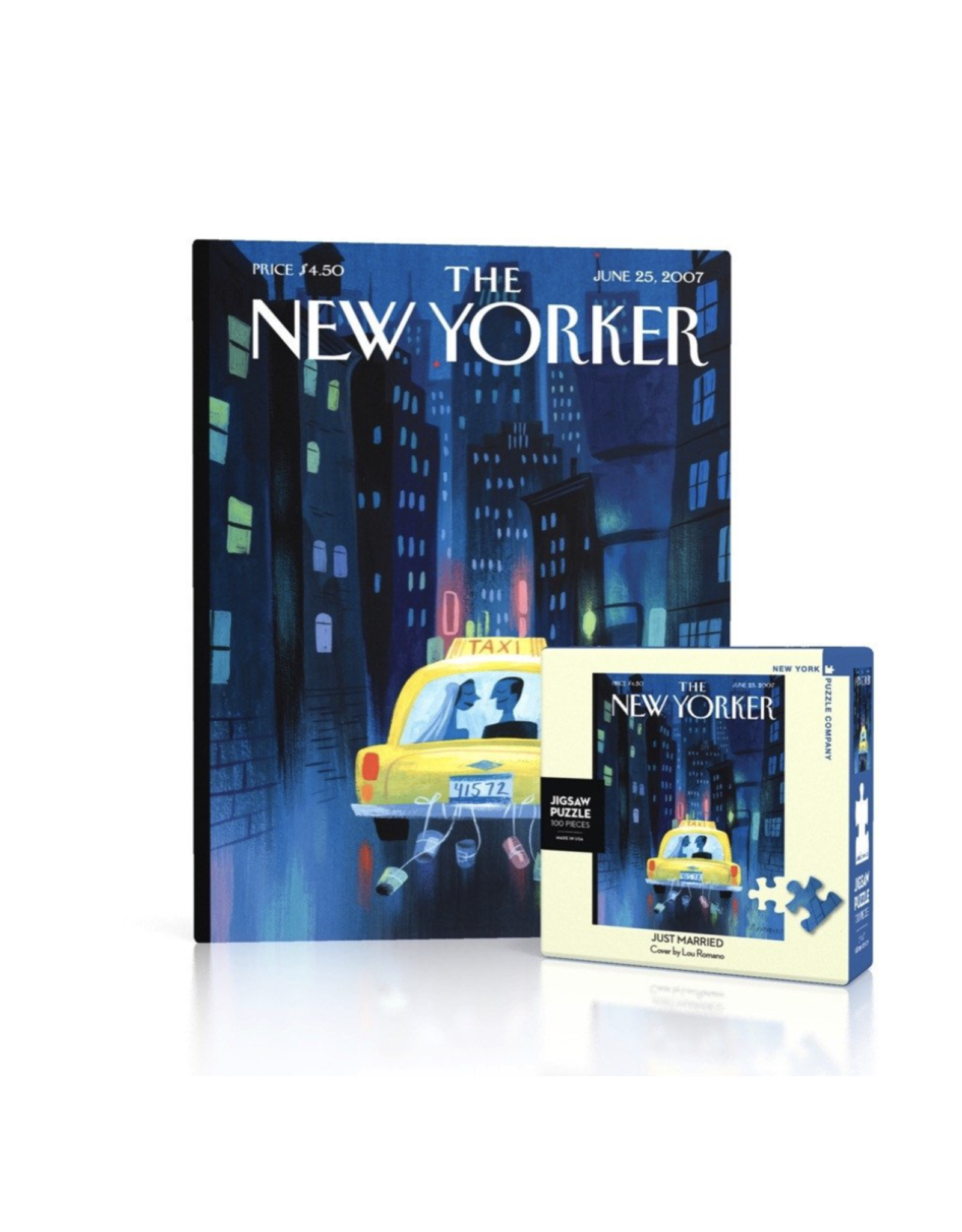 New York Puzzle Co New Yorker Mini Puzzle - Just Married 100 Piece