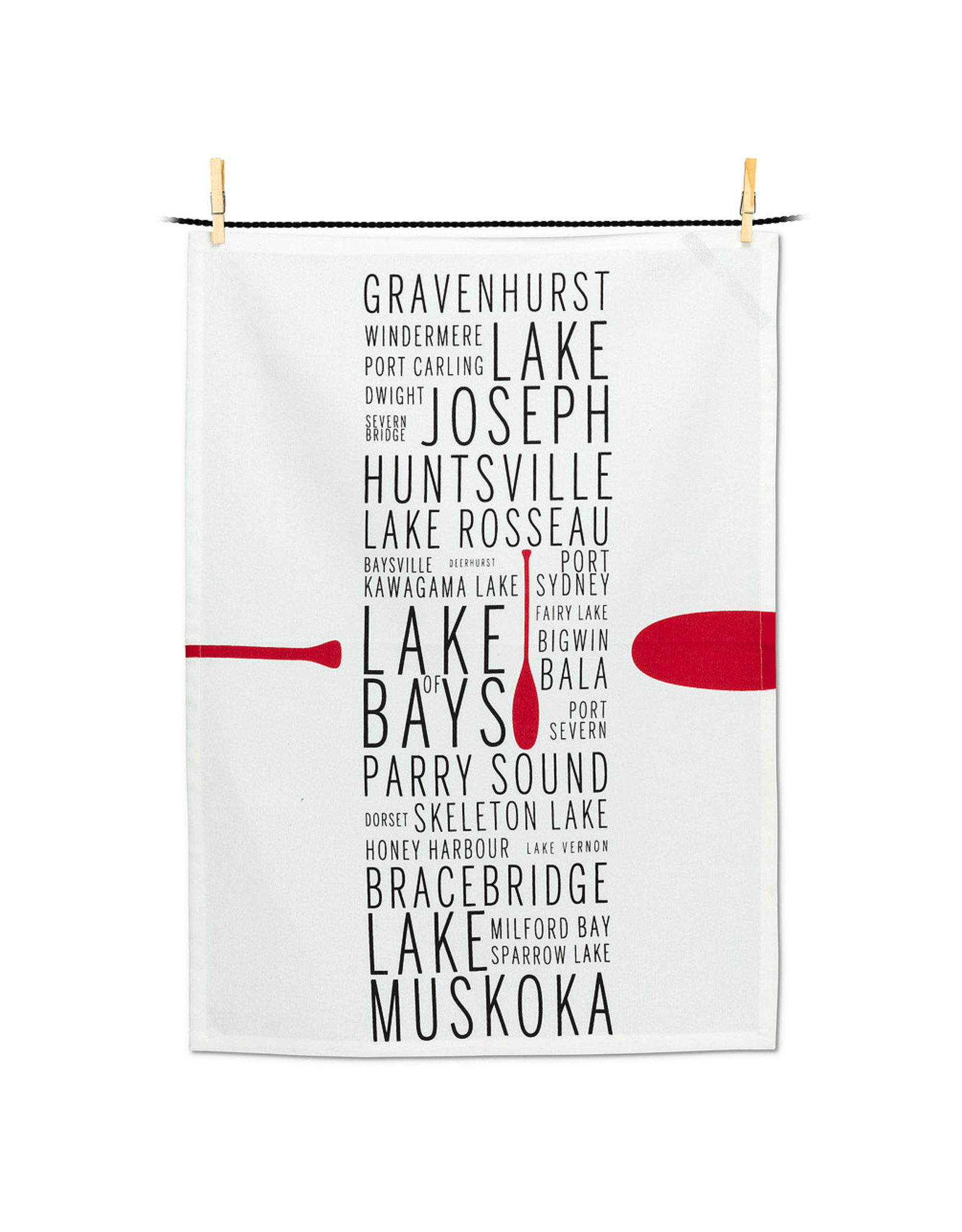 Muskoka Names Tea Towel