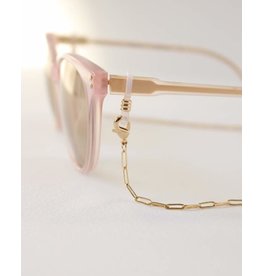 Lover's Tempo Charlie Boyfriend Convertible Glasses/Mask Chain -Gold