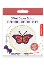 Mini Cross-Stitch Embroidery Kit - Butterfly