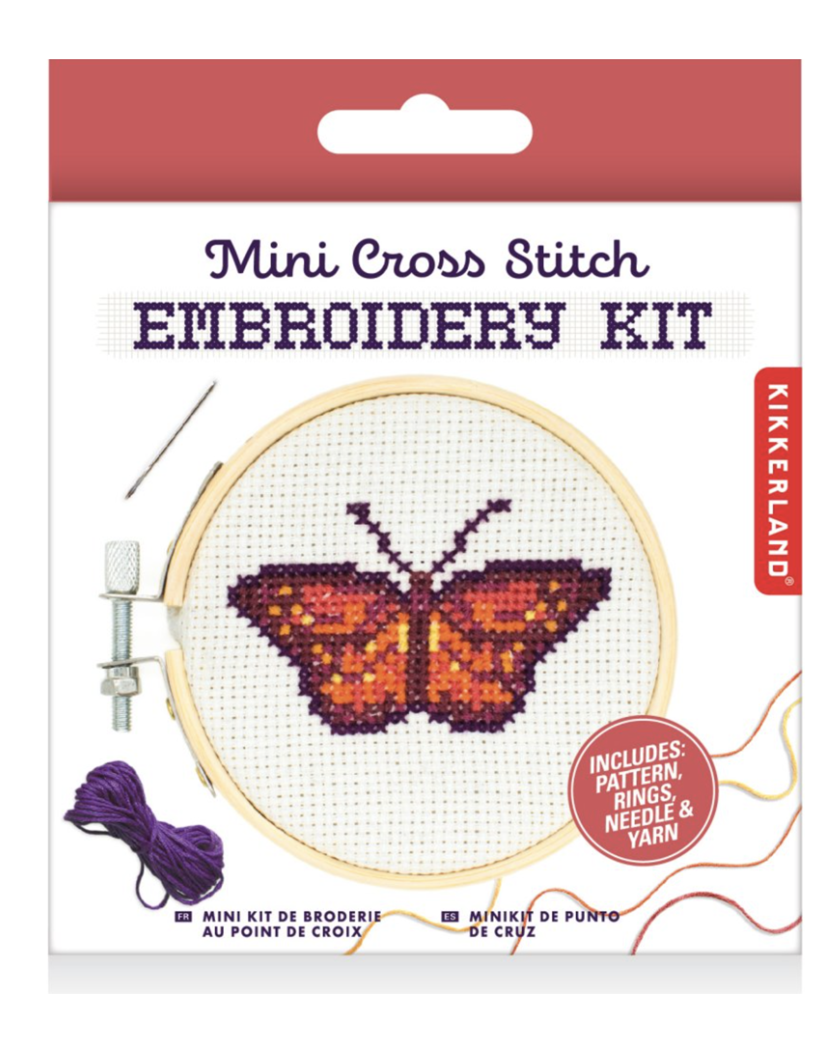 Mini Cross-Stitch Embroidery Kit - Butterfly