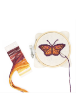 Mini Cross-Stitch Embroidery Kit - Butterfly