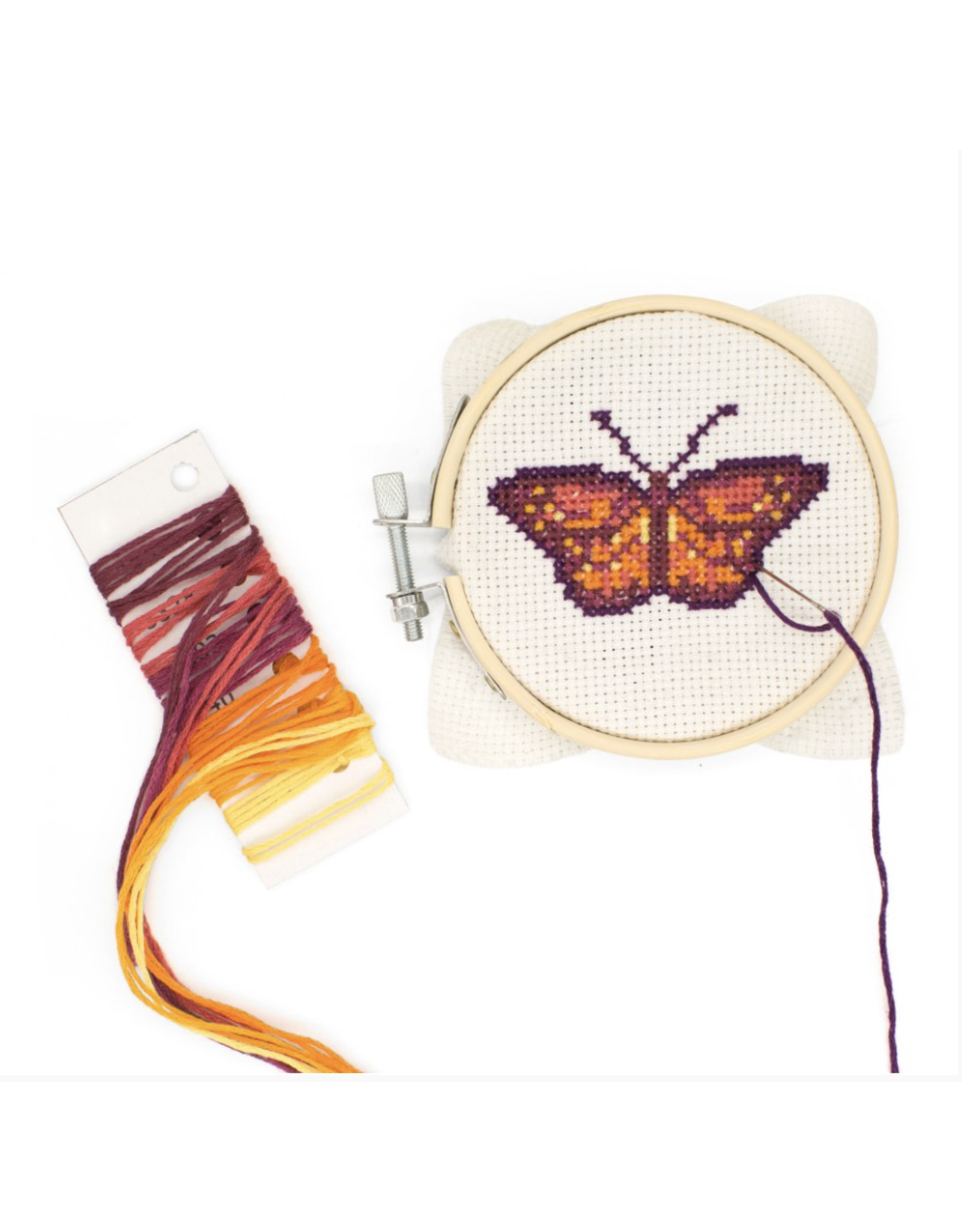 Mini Cross-Stitch Embroidery Kit - Butterfly