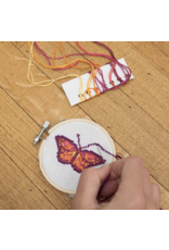 Mini Cross-Stitch Embroidery Kit - Butterfly