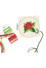 Mini Cross-Stitch Embroidery Kit - Rose