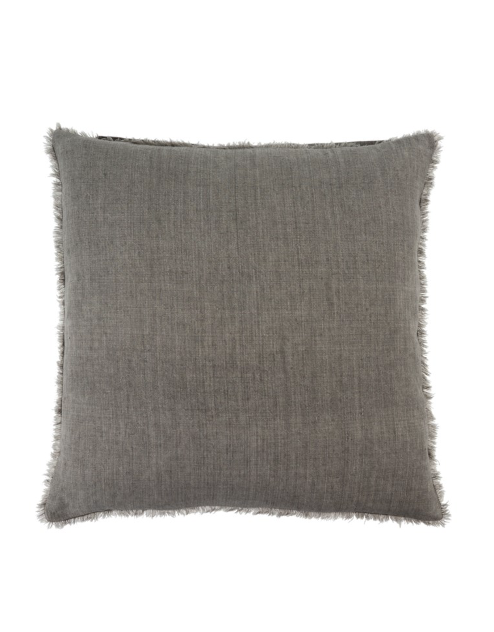 Lina Linen Pillow - Warm Grey - 24" x 24"