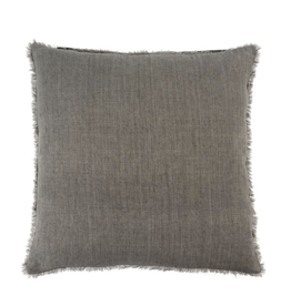 Lina Linen Cushion - Warm Grey - 24" x 24"