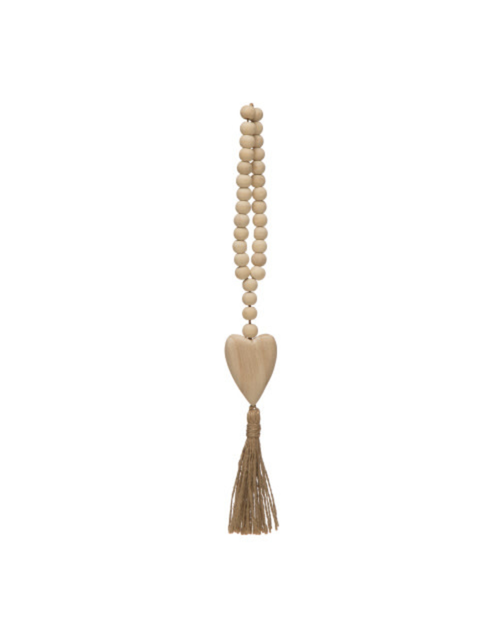 Prayer Beads with Heart and Tassel