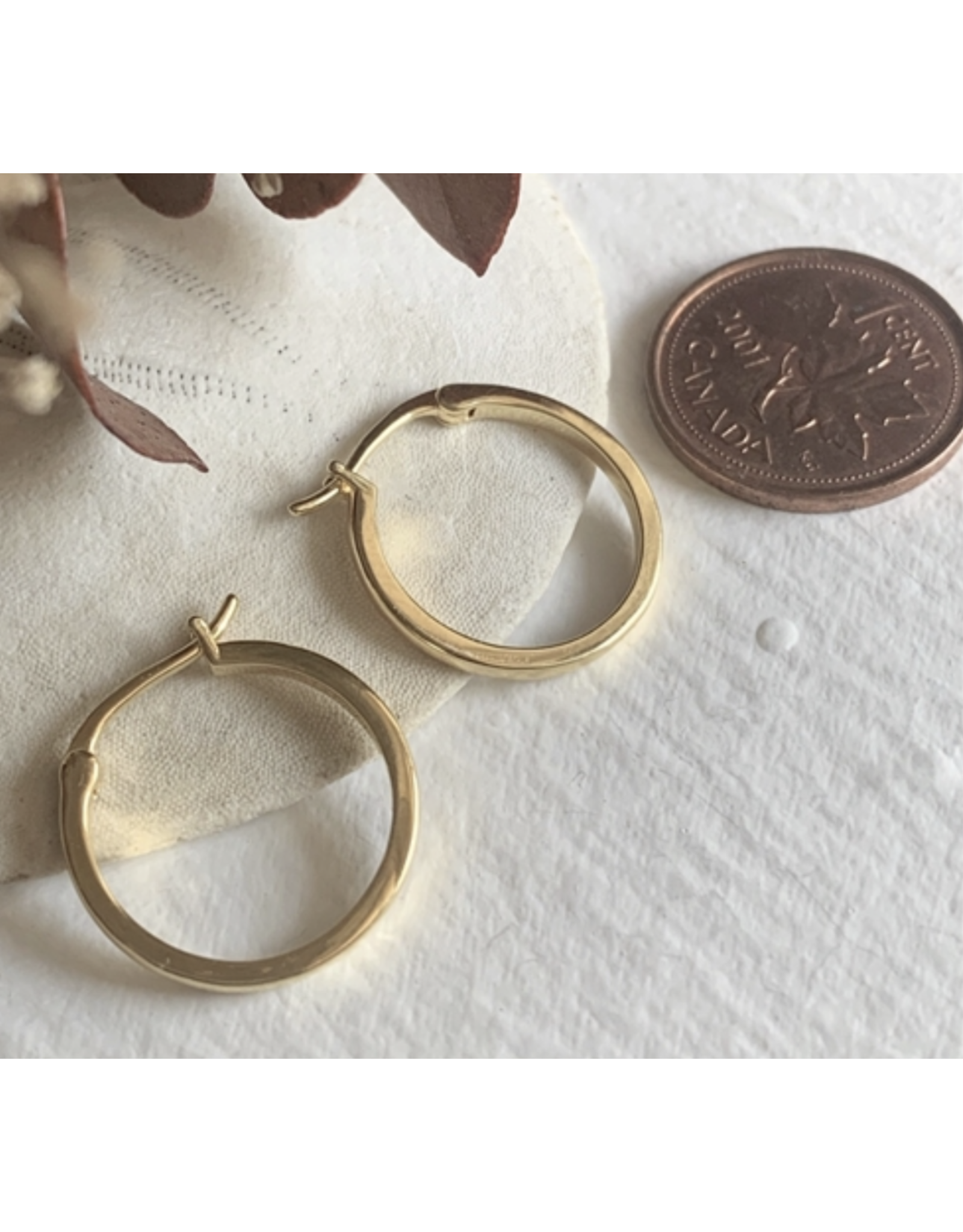 Pika & Bear Acropolis 18mm Hoop Earrings