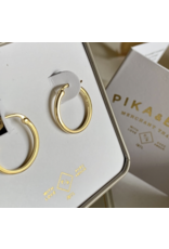 Pika & Bear Acropolis 18mm Hoop Earrings