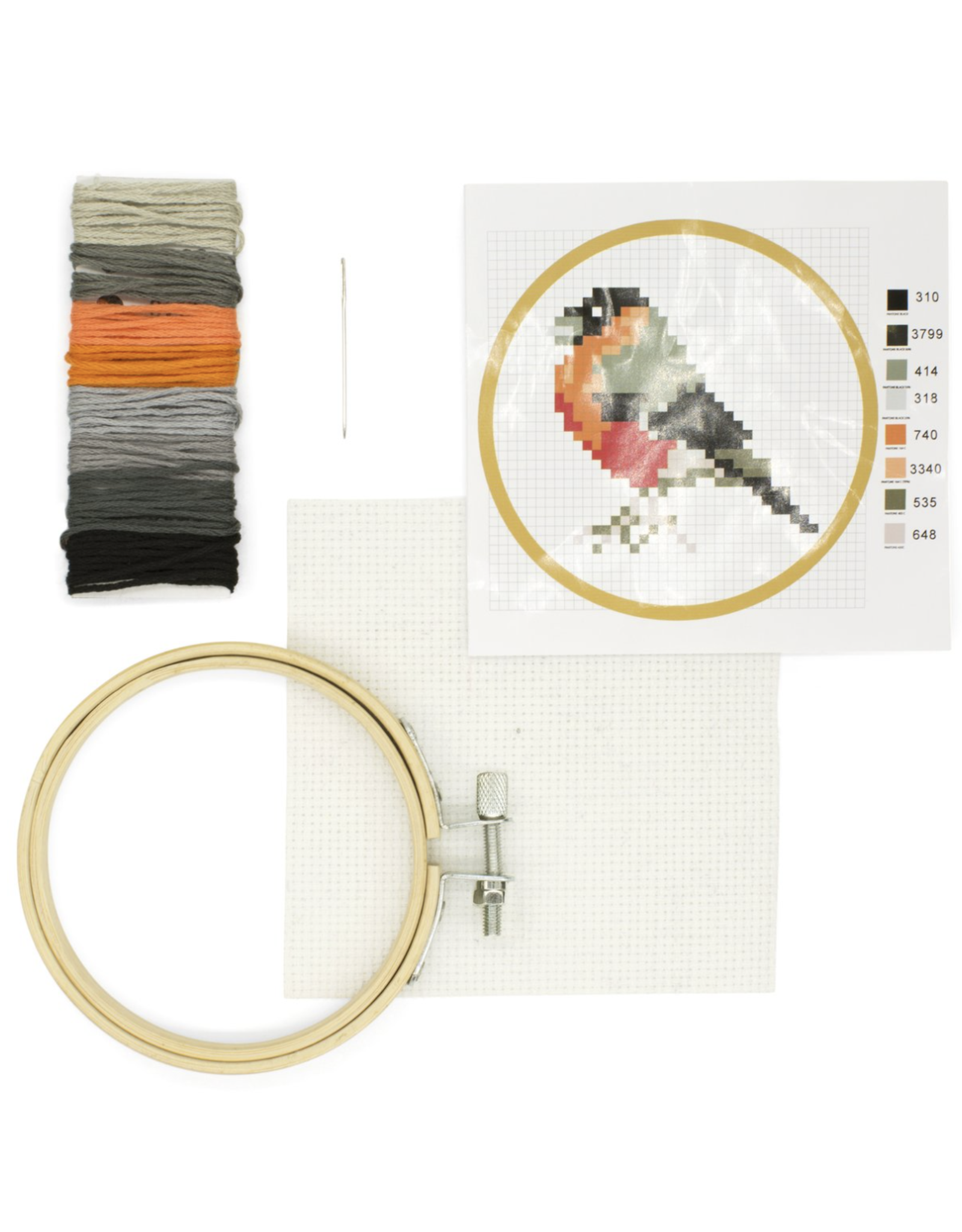 Mini Cross-Stitch Embroidery Kit- Bird