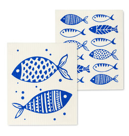 Blue Fish Swedish Dishcloth S/2