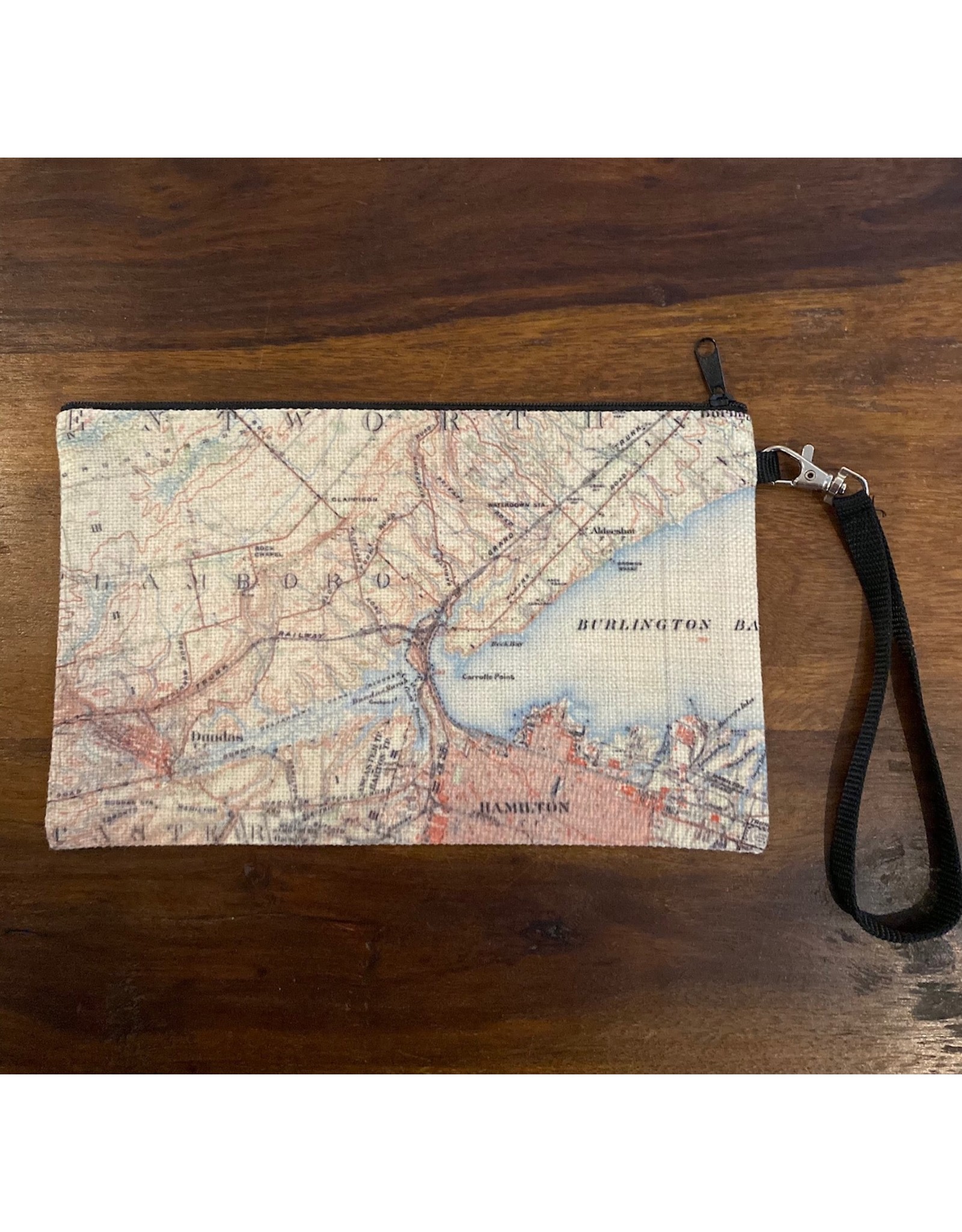 Local Map Zipper Pouch- Hamilton