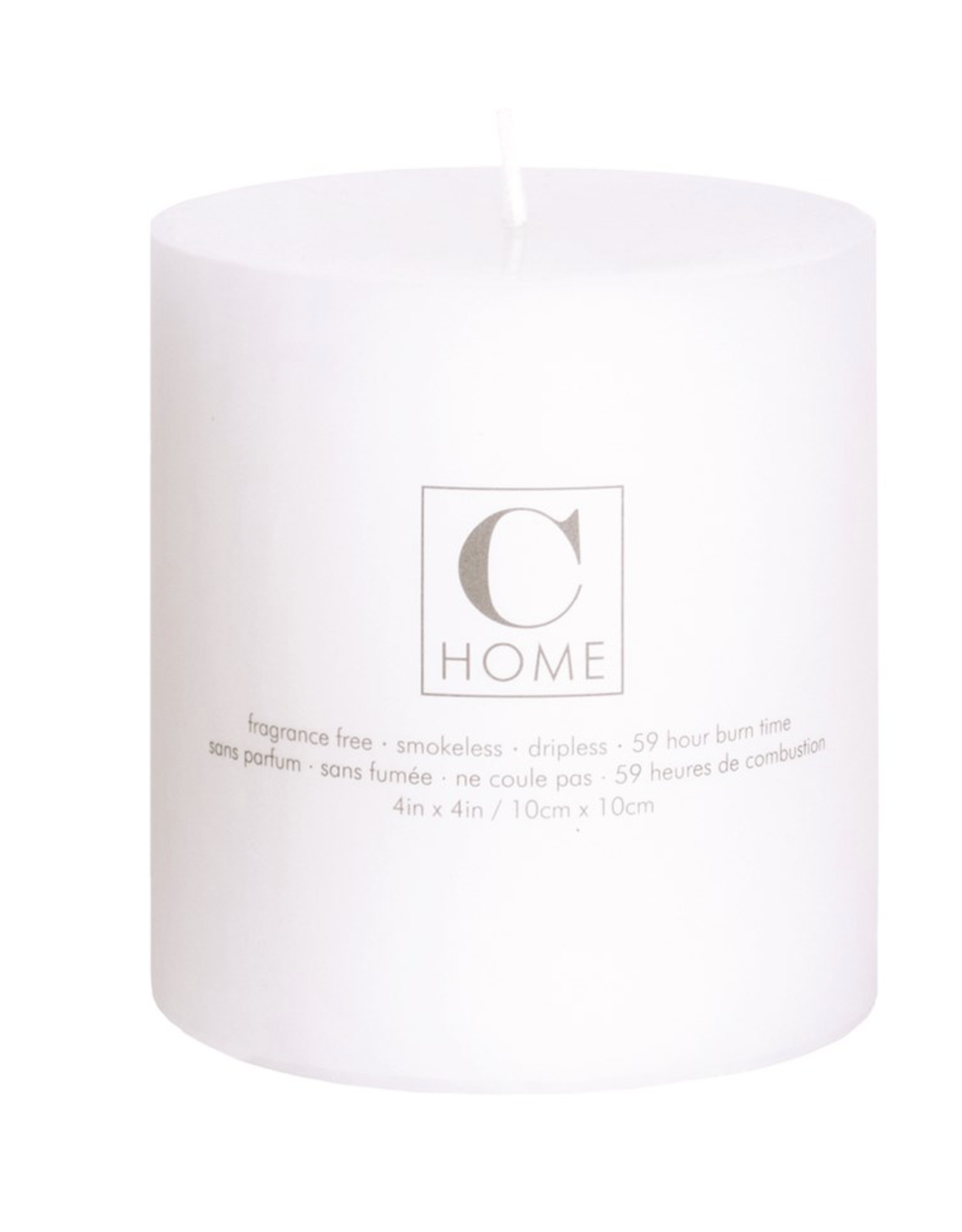 4x4 White Pillar Candle