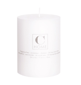 3x4 White Pillar Candle