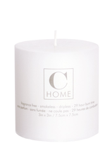 3x3 White Pillar Candle
