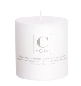 3x3 White Pillar Candle