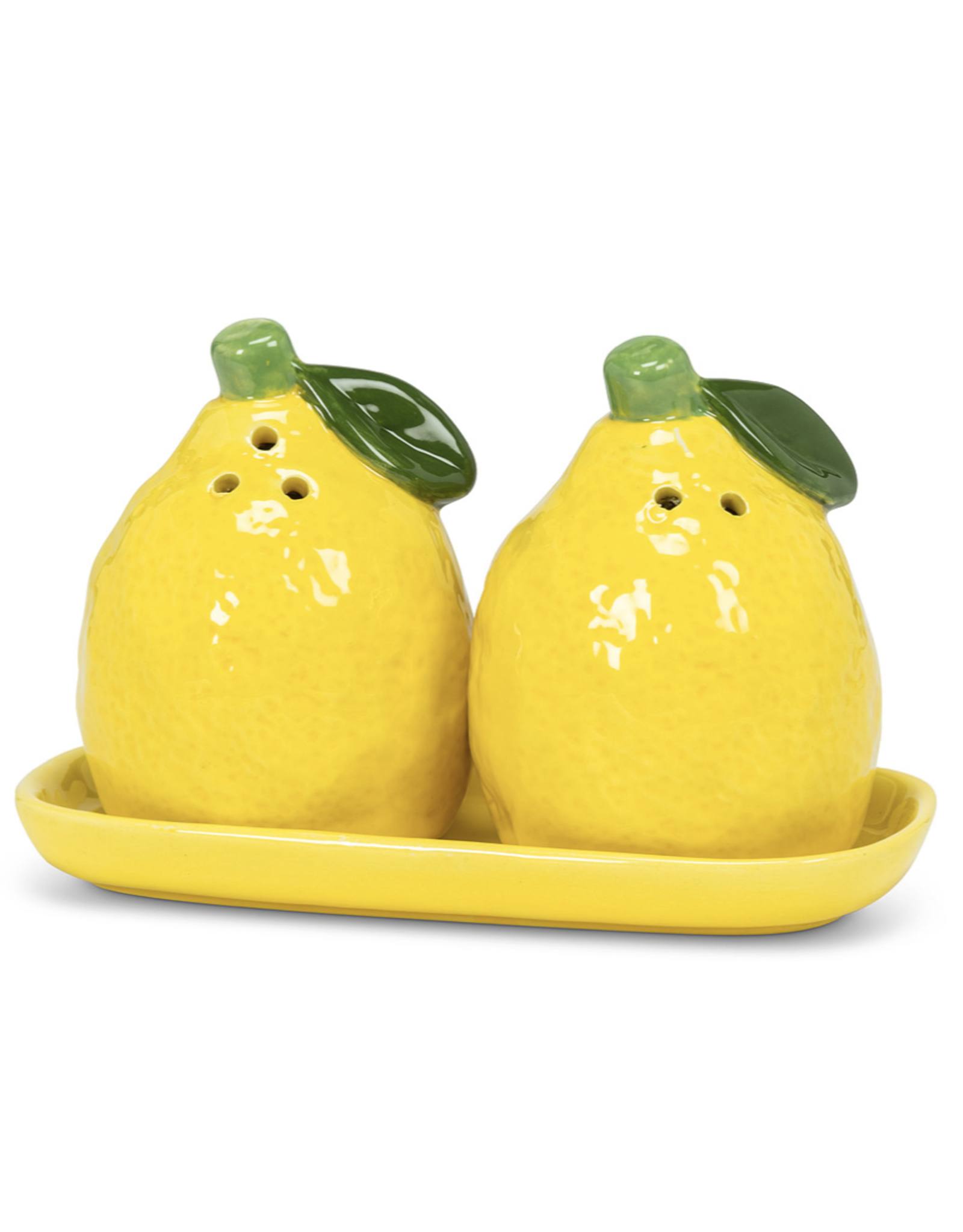 Lemon Salt & Pepper on Tray 5.5"L