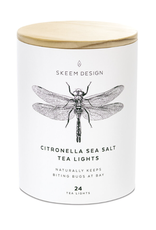 Citronella Sea Salt Tea Light Tube - 24