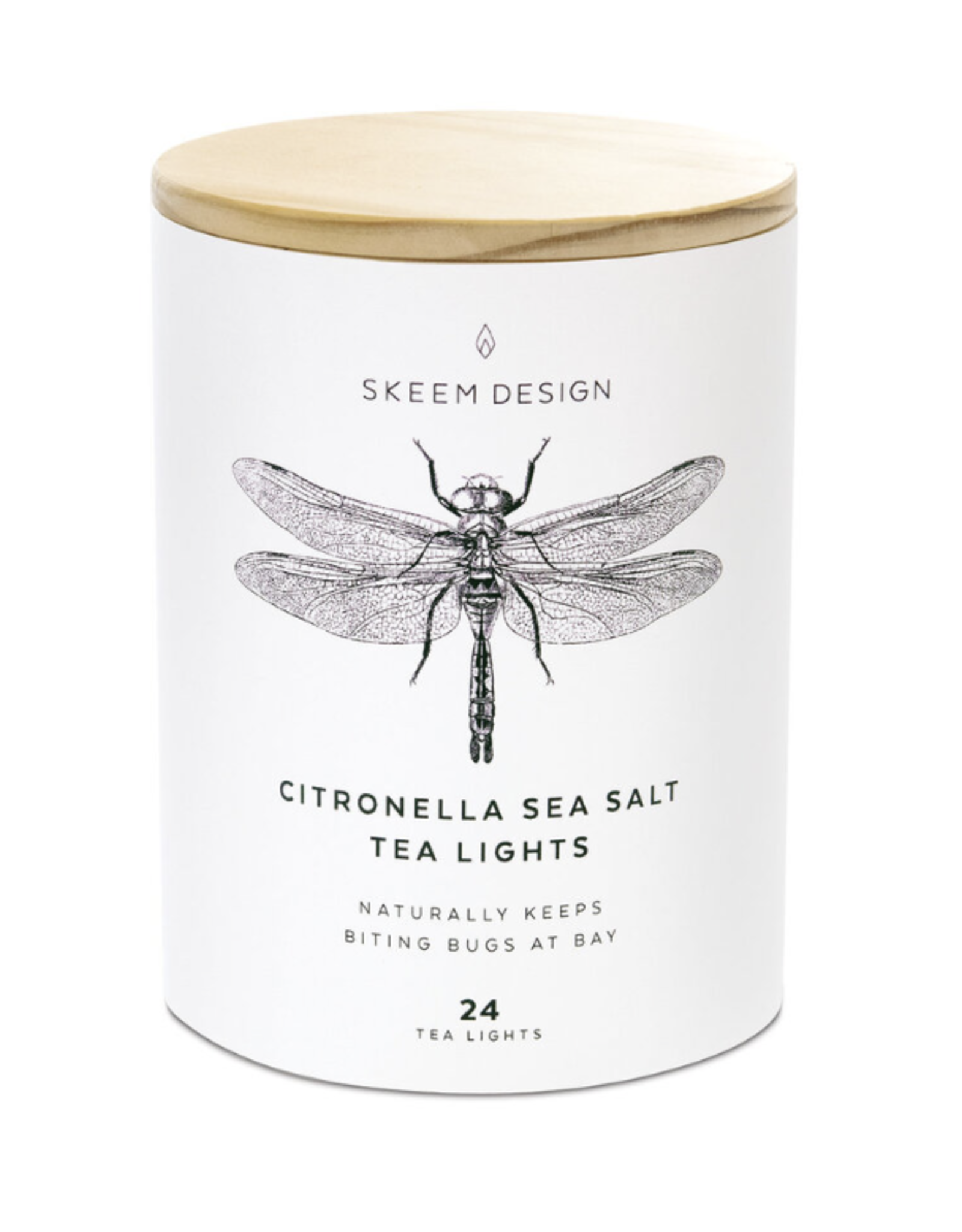 Citronella Sea Salt Tea Light Tube - 24