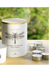 Citronella Sea Salt Tea Light Tube - 24