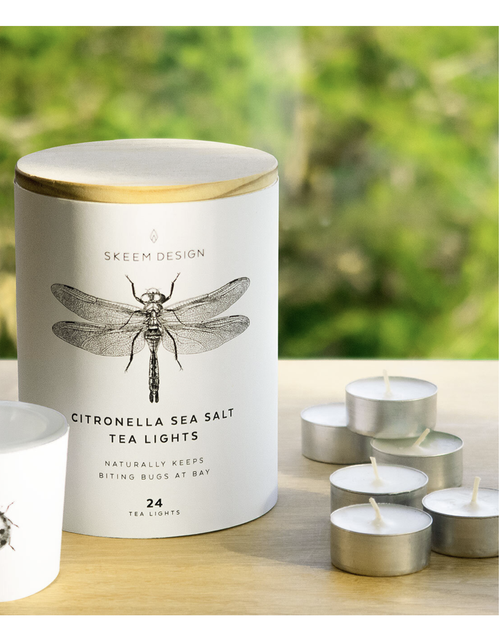 Citronella Sea Salt Tea Light Tube - 24