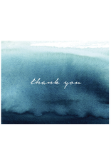 Thank You - Blue Watercolour