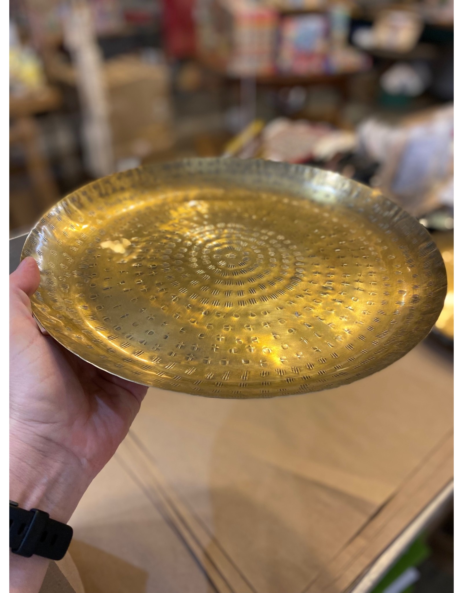 Hammered Gold Tray