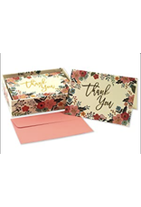 Boxed Thank You Cards - Floral Frame