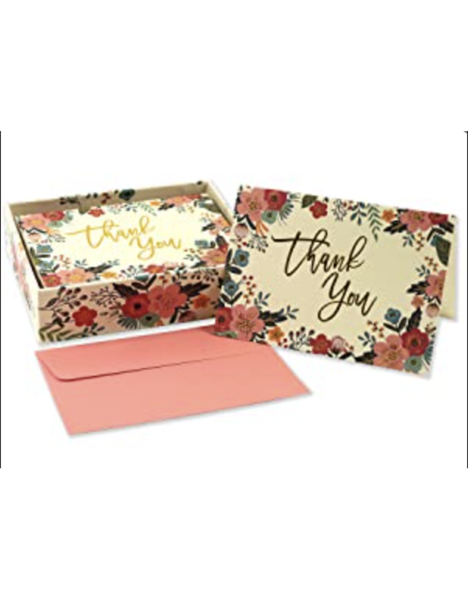 Boxed Thank You Cards - Floral Frame