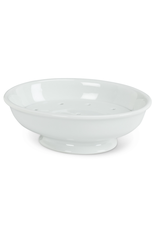 White Soap Dish with Strainer