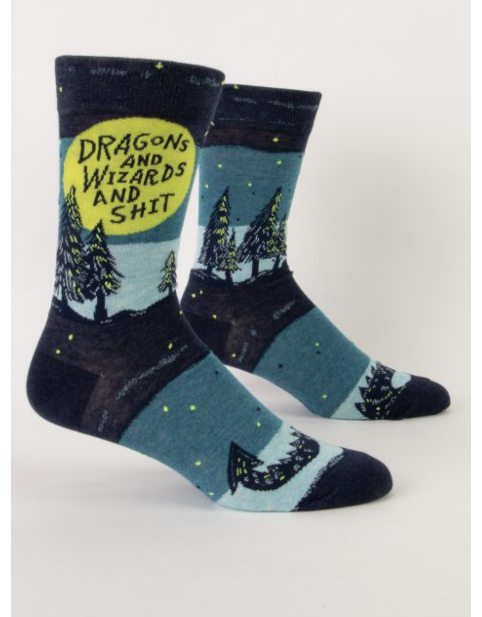 BQ Men's Sassy Socks - Dragons & Wizards