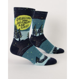 BQ Men's Sassy Socks - Dragons & Wizards