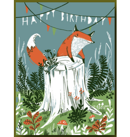 Birthday - Fox on a Stump