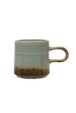 Stoneware Mug - Blue & Brown