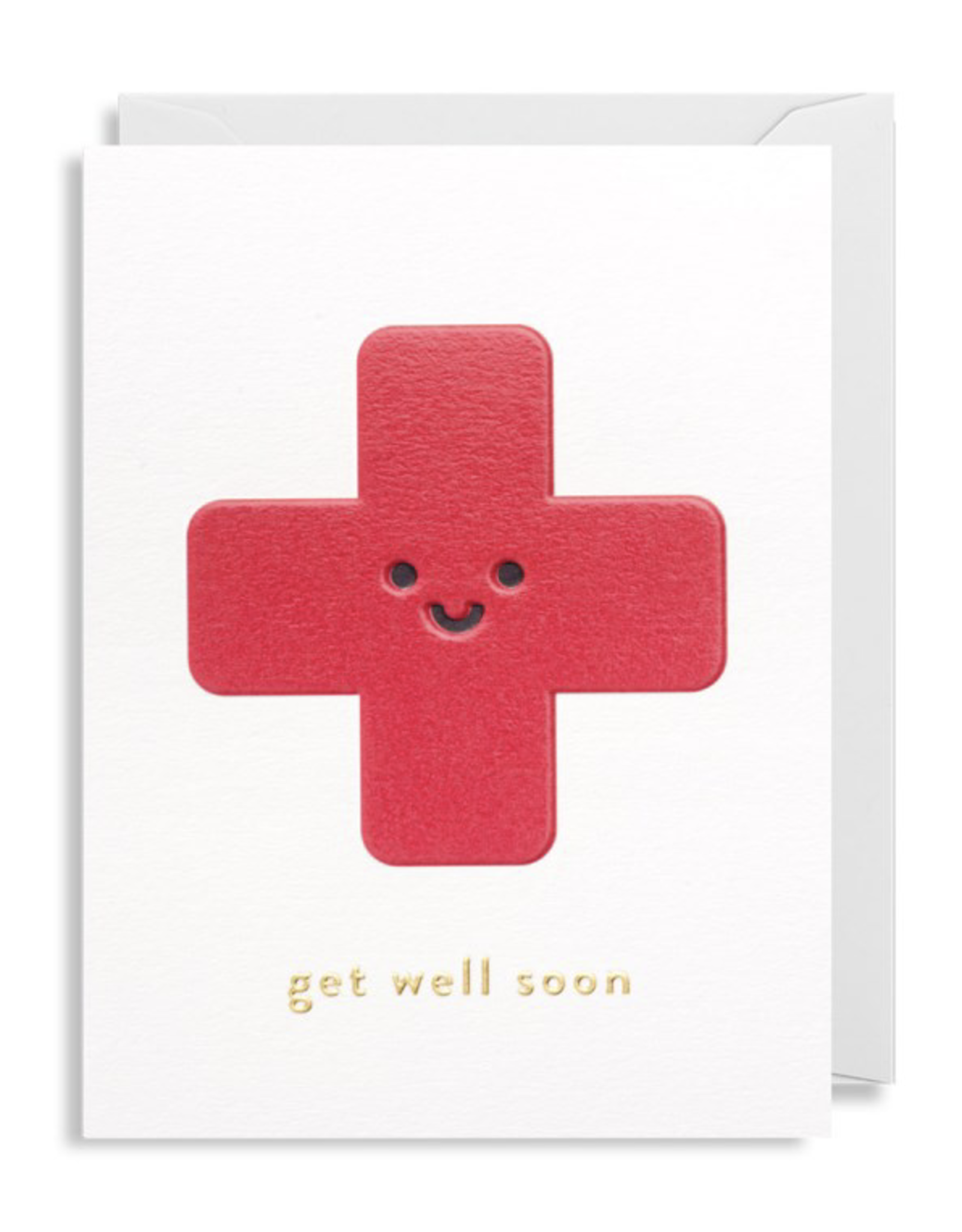 Get Well Soon - Red Cross Mini Card